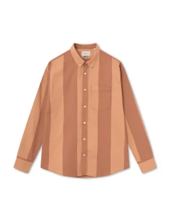 Men Forét Shirts-Petal Shirt-Sandstone/Brick