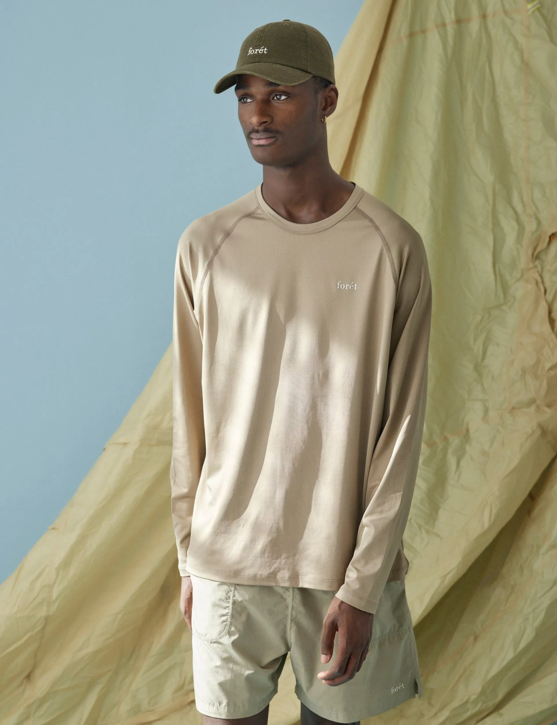 Men Forét Sweatshirts-Play Longsleeve-Alu/White