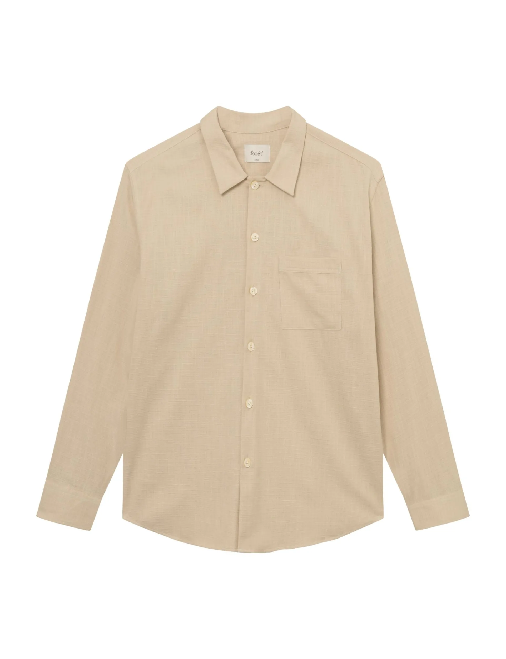 Men Forét Shirts-Rapid Ls Shirt-Oat