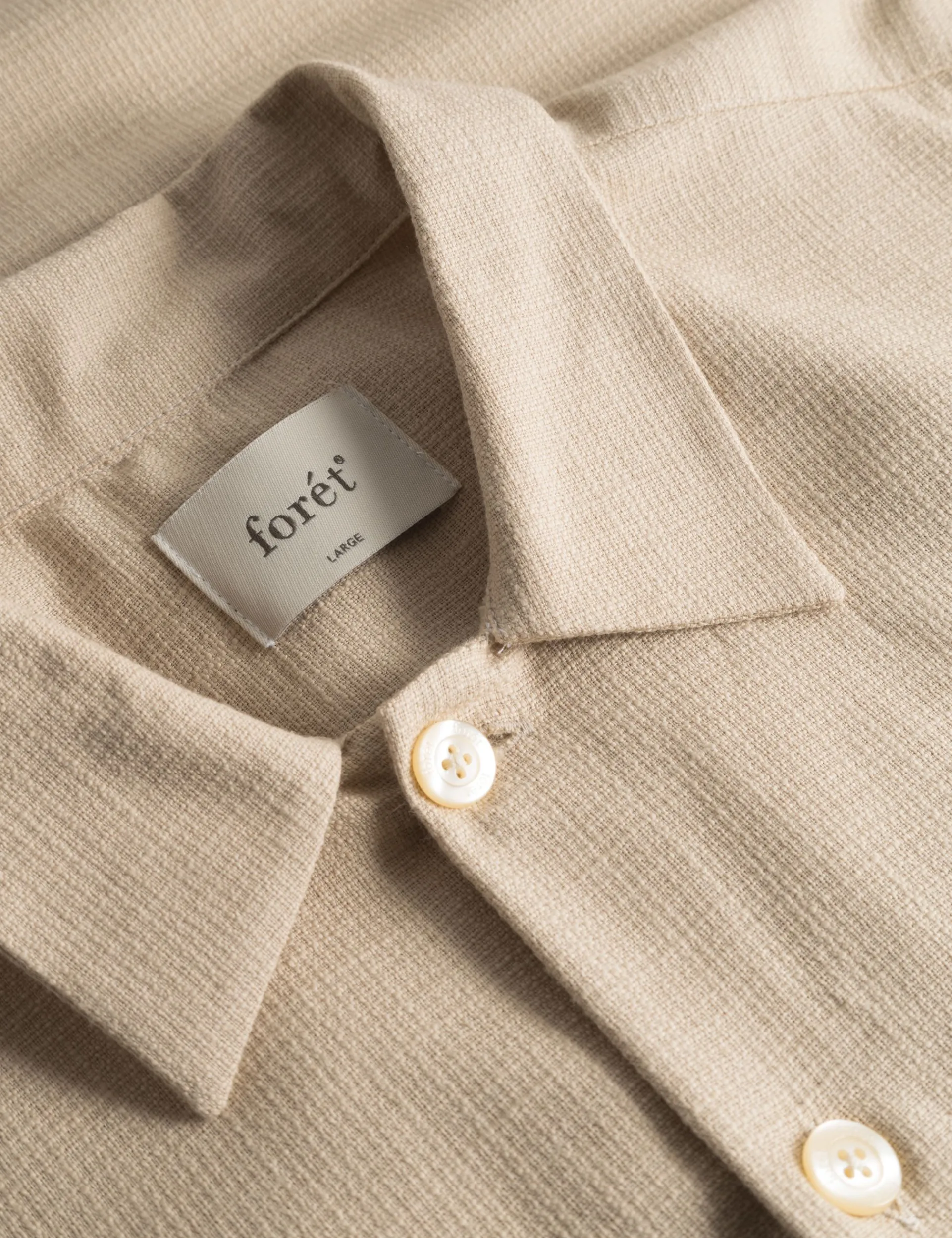 Men Forét Shirts-Rapid Ls Shirt-Oat