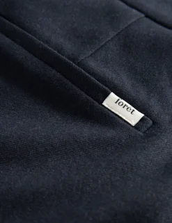 Men Forét Pants-Read Wool Suit Pants-Navy