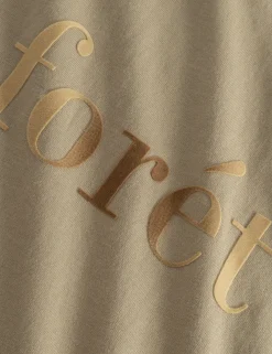 Men Forét T-Shirts-Resin Multi T-Shirt-White/Beige