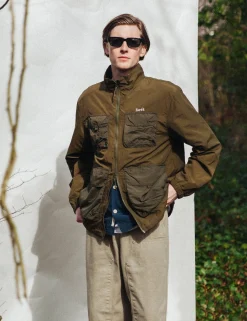 Men Forét Overshirts-Sizzle Jacket-Army