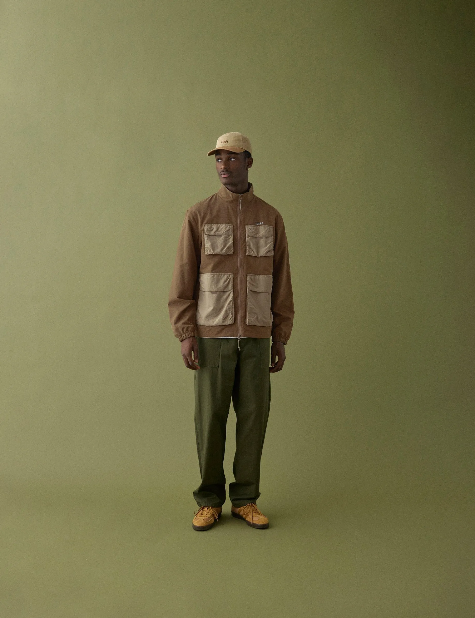 Men Forét Sweatshirts-Sizzle Jacket-Brown