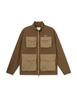Men Forét Overshirts-Sizzle Jacket-Brown