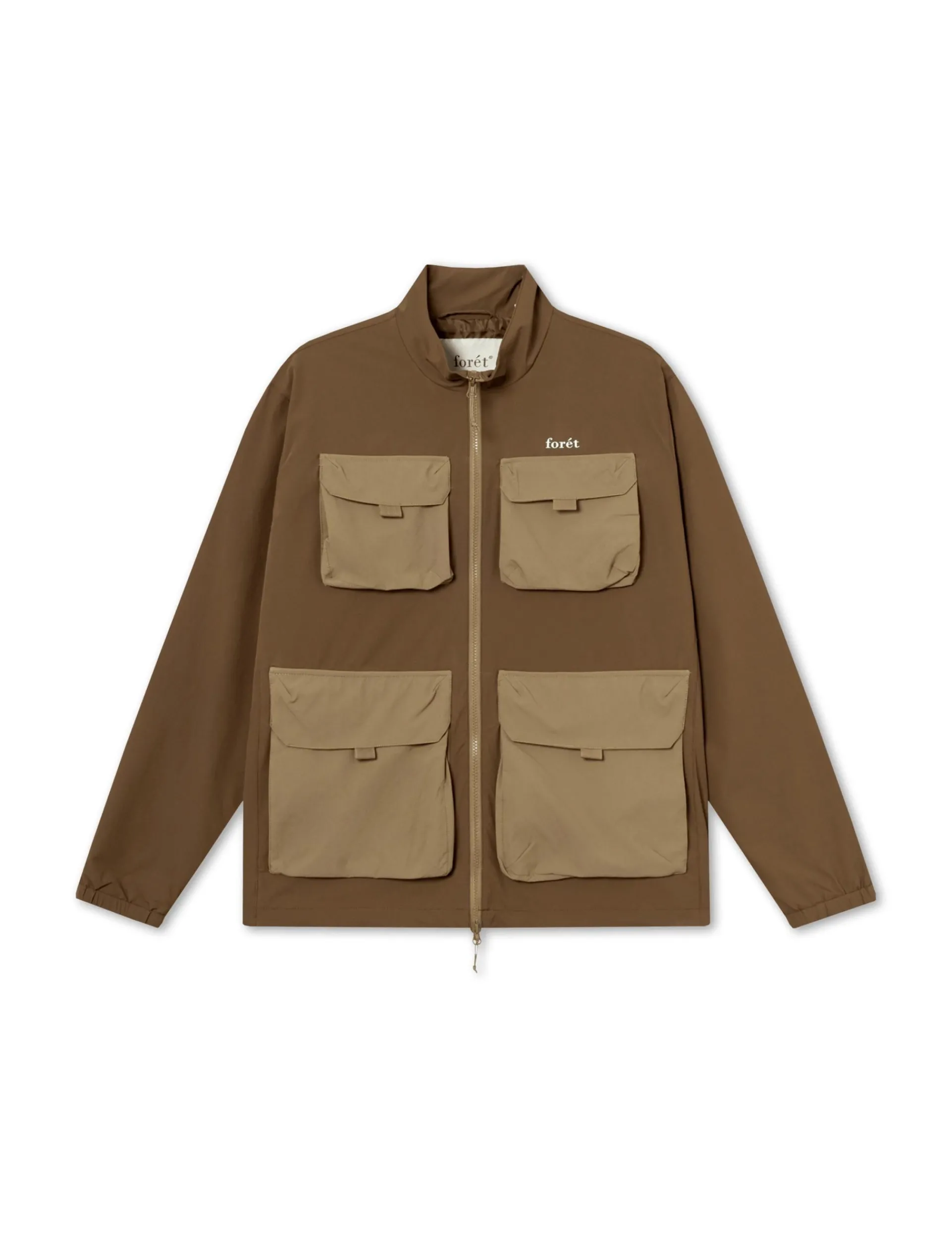 Men Forét Overshirts-Sizzle Jacket-Brown