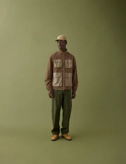 Men Forét Jackets-Sizzle Jacket-Brown