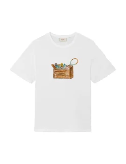 Men Forét T-Shirts-Sketch T-Shirt-White
