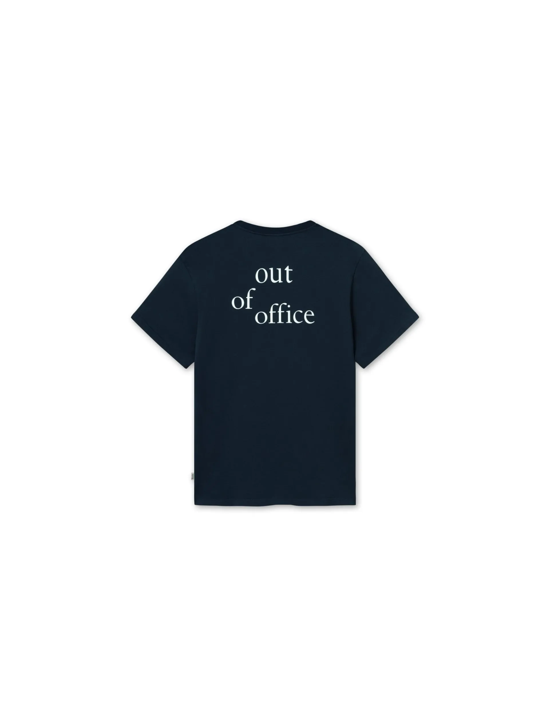 Men Forét T-Shirts-Spear T-Shirt-Navy/White