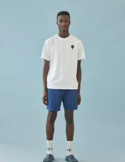 Men Forét T-Shirts-Spear T-Shirt-White/Dark Green