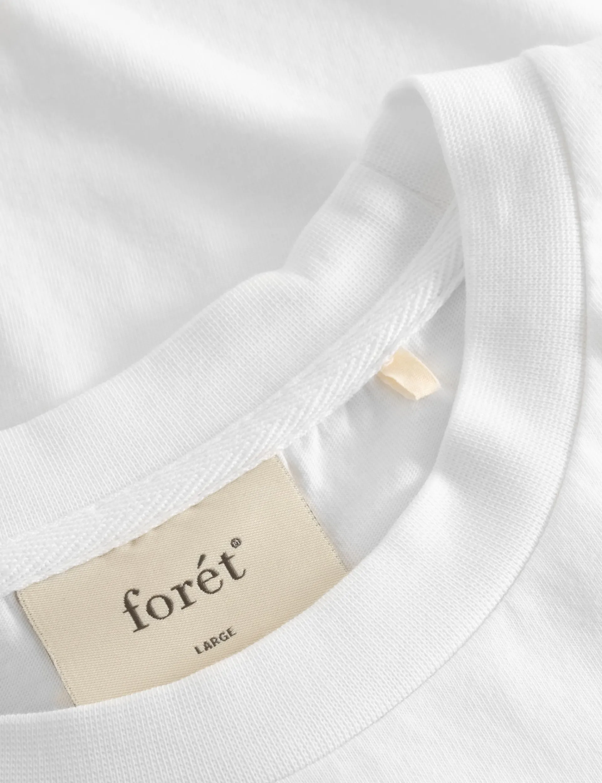 Men Forét T-Shirts-Spear T-Shirt-White/Dark Green
