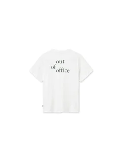 Men Forét T-Shirts-Spear T-Shirt-White/Dark Green