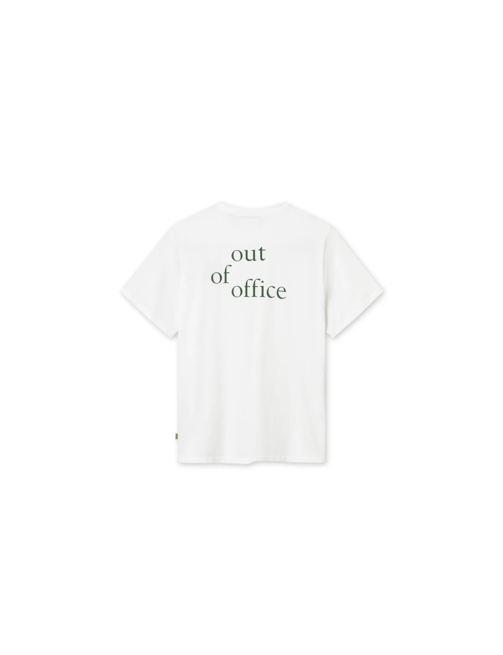 Men Forét T-Shirts-Spear T-Shirt-White/Dark Green