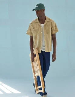 Men Forét Shirts-Sway Shirt-Yellow