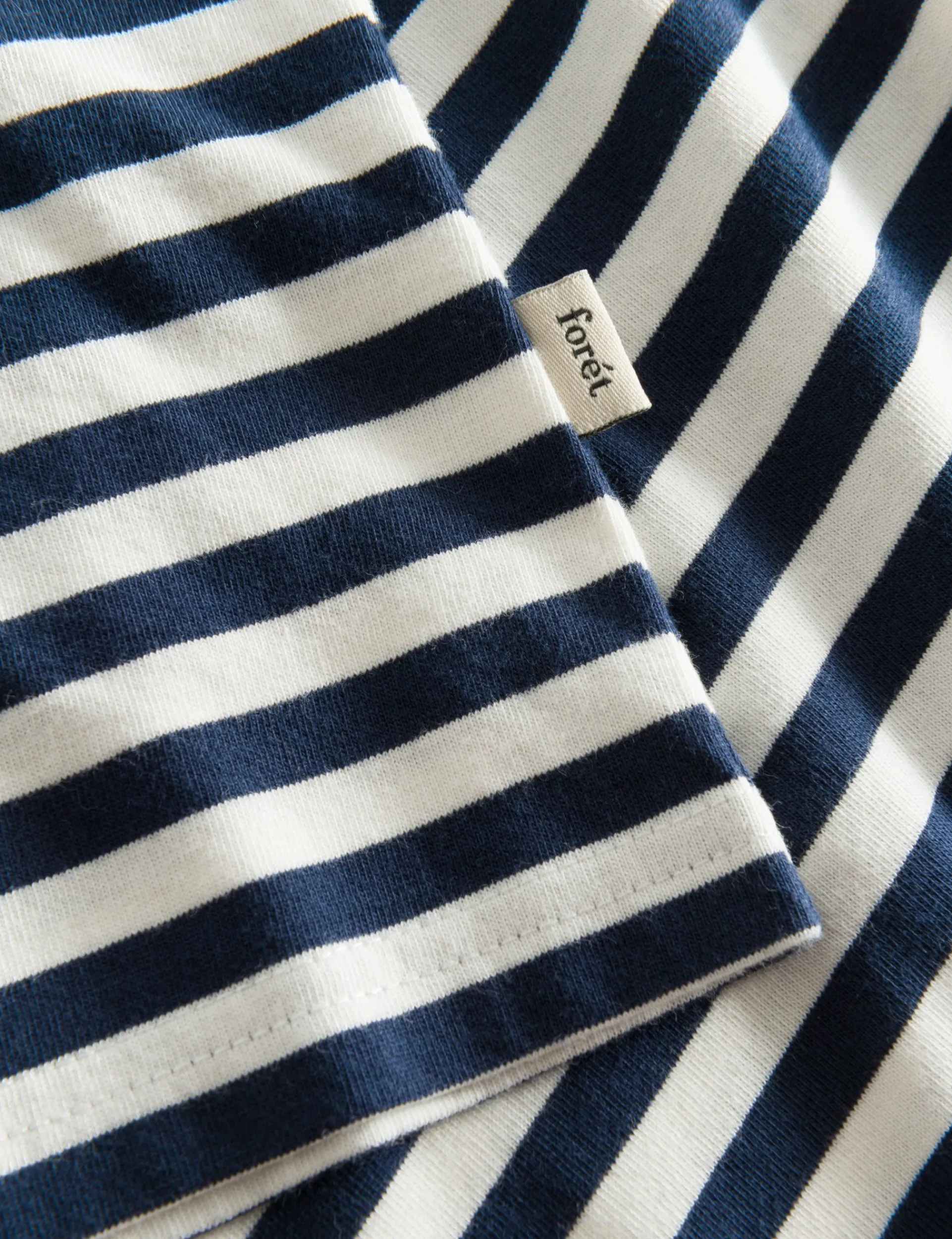 Men Forét T-Shirts-Throw Longsleeve-Navy/Brick