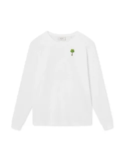 Men Forét T-Shirts-Timber Longsleeve-White