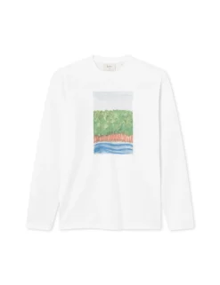 Men Forét Sweatshirts-Trotter Longsleeve-White