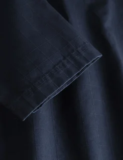 Men Forét Overshirts-Valley Unconstructed Blazer-Navy