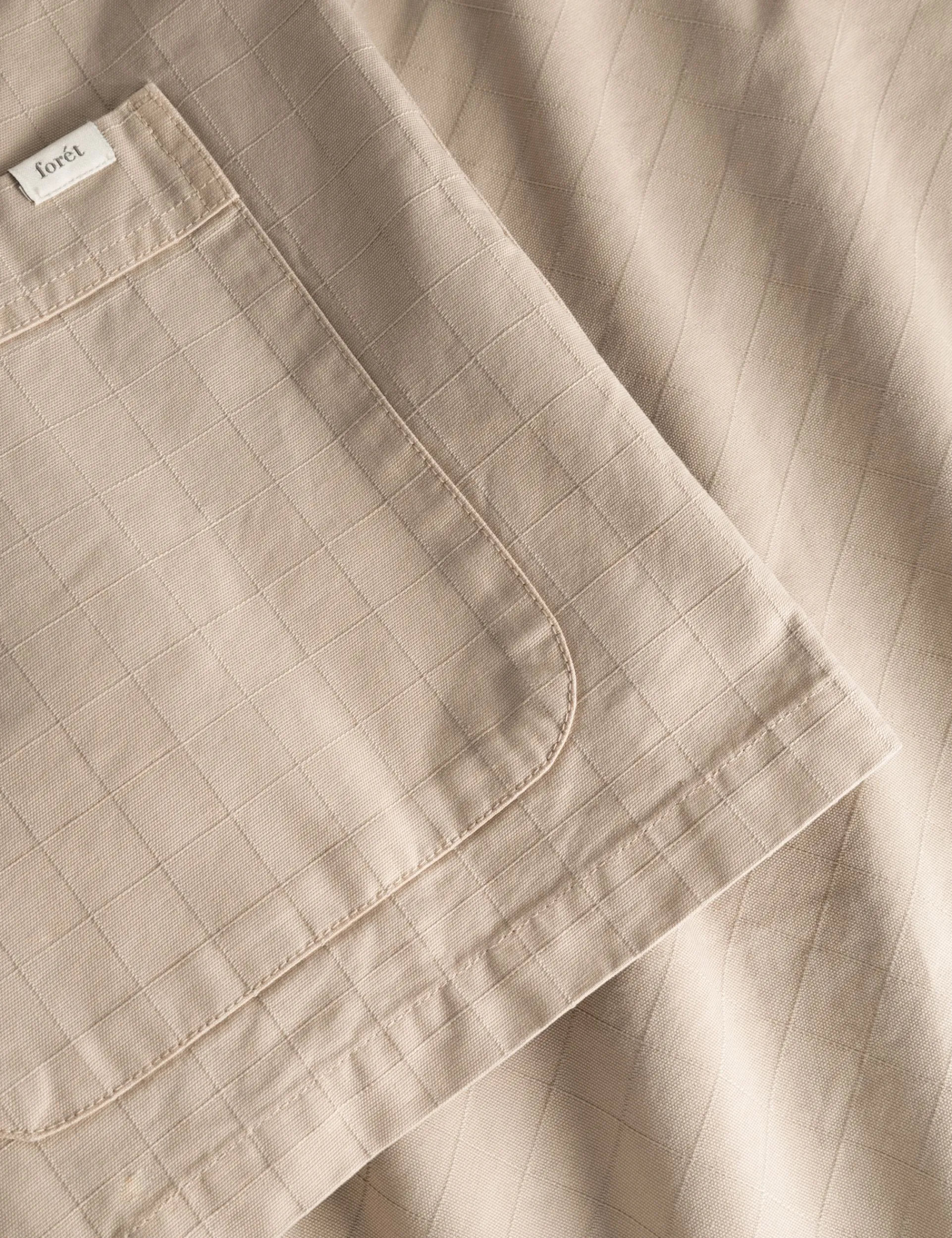 Men Forét Shirts-Valley Unconstructed Blazer-Khaki