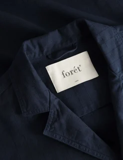 Men Forét Shirts-Valley Unconstructed Blazer-Navy