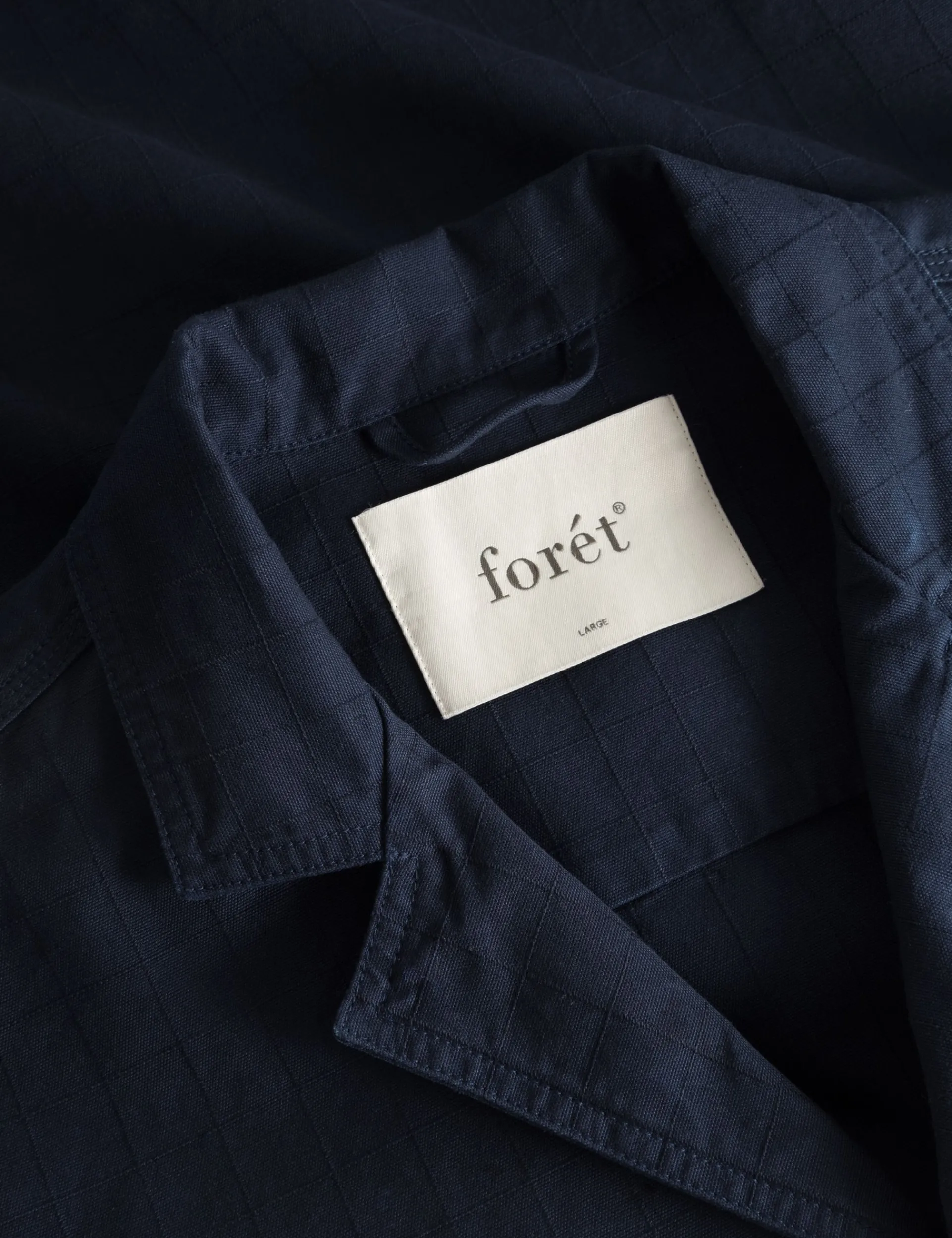 Men Forét Shirts-Valley Unconstructed Blazer-Navy