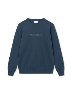 Men Forét Sweatshirts-Venture Sweatshirt-Navy