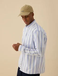 Men Forét Shirts-Vision Shirt-Light Blue/Cloud