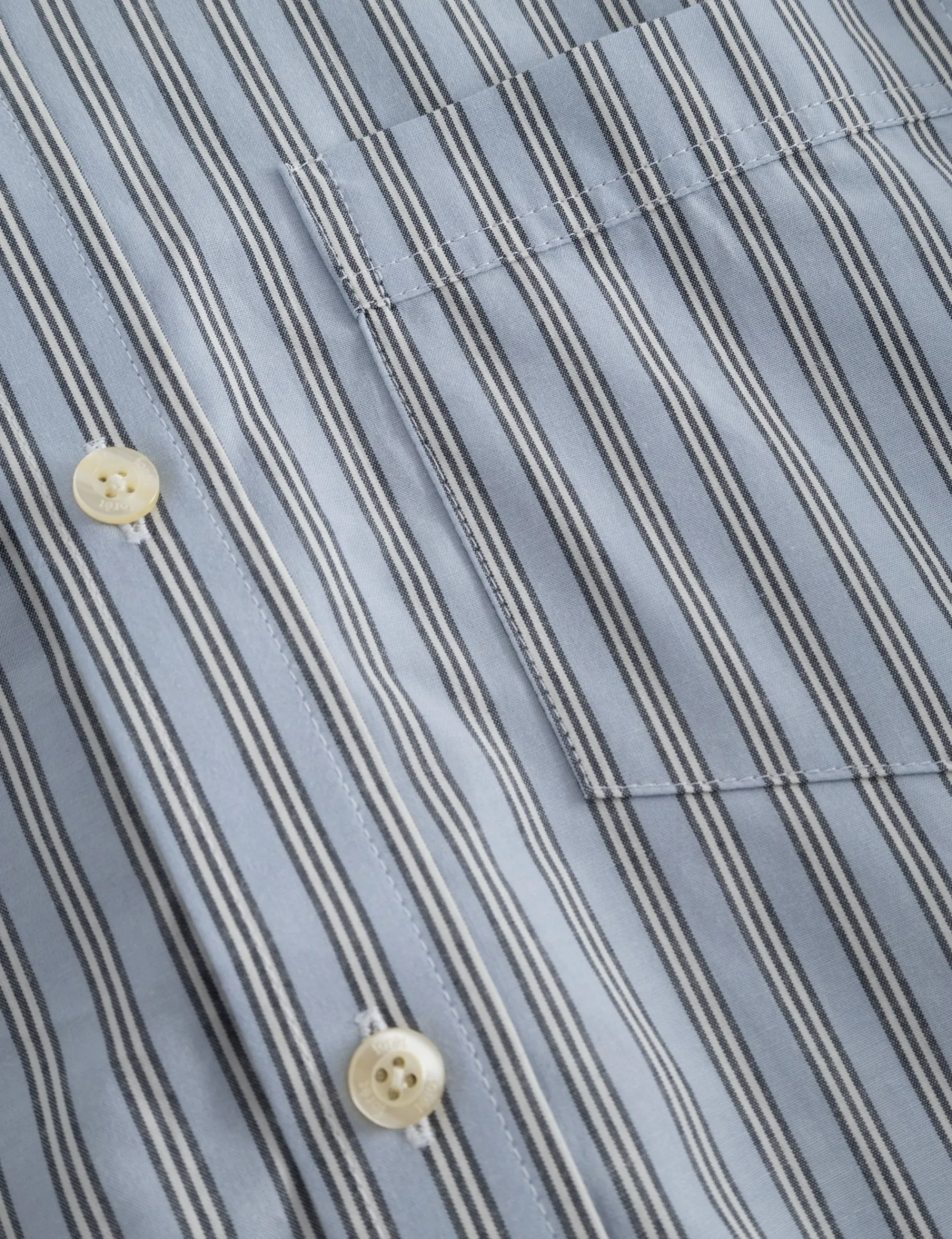 Men Forét Shirts-Vision Shirt-Light Blue/Navy