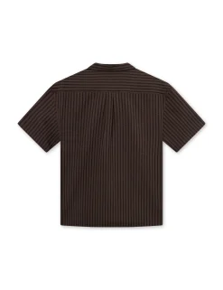 Men Forét Shirts-Vole Seerscuker Ss Shirt-Deep Brown