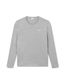 Men Forét Sweatshirts-Wind Longsleeve-Light Grey Mel