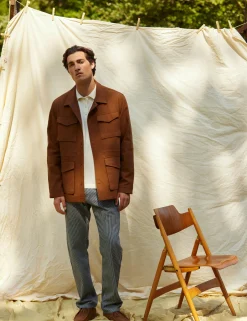 Men Forét Jackets-Yoke Field Jacket-Rubber