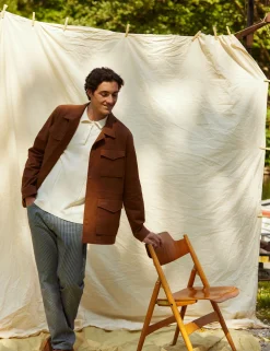 Men Forét Jackets-Yoke Field Jacket-Rubber